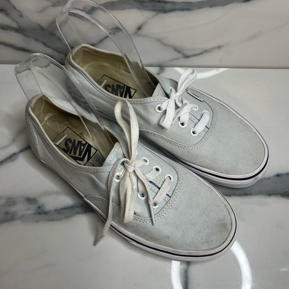 Vans | Classic Blue Canvas Off the Wall Skateboard Shoes Men Sz 6 Wm Sz 7.5 - Picture 2 of 8